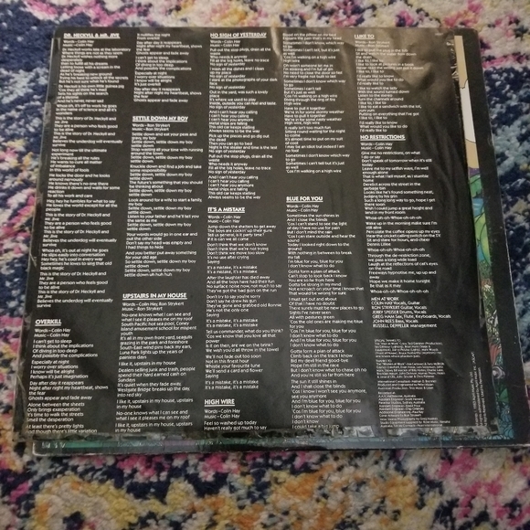 Men At Work Cargo Vinyl LP 80s Album - Picture 4 of 9